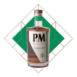 whisky P&M single malt Tourbé